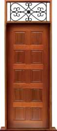 10 panel: single door +  two sidelights