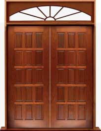 15 panel: double door