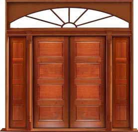 horizontal 4 panel: double door