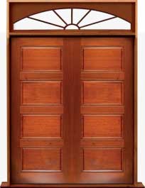 horizontal 4 panel: double door