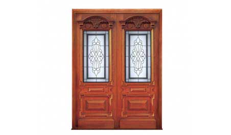chateau leadlight: double door