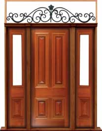 cricket bat: double door +  two sidelights