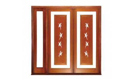 gecko: double door + sidelight on left