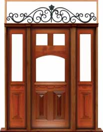 queen anne: door in frame