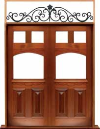 queen anne: door in frame