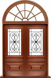 sovereign iron: single door + sidelight on left