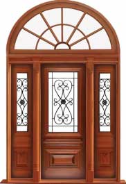 sovereign iron: single door + sidelight on left