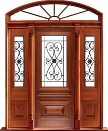 sovereign iron: single door + sidelight on left