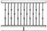 Offset Collar Iron Balustrade
